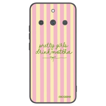 Picasee silikónový čierny obal pre Realme 11 Pro+ - Pretty matcha