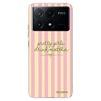 Picasee silikónový prehľadný obal pre Xiaomi Poco X6 Pro - Pretty matcha