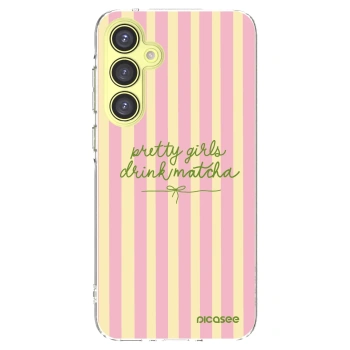 Picasee silikónový prehľadný obal pre Samsung Galaxy A35 5G A356B - Pretty matcha