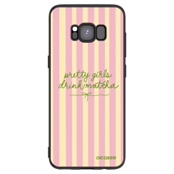 Picasee silikónový čierny obal pre Samsung Galaxy S8 G950F - Pretty matcha