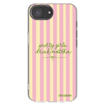 Picasee silikónový prehľadný obal pre Apple iPhone 16e - Pretty matcha