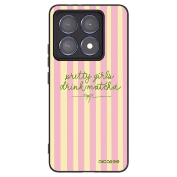 Picasee silikónový čierny obal pre Xiaomi 14T Pro - Pretty matcha