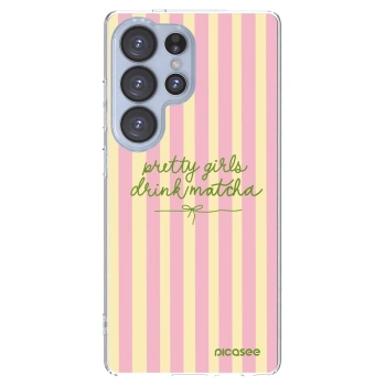 Picasee silikónový prehľadný obal pre Samsung Galaxy S25 Ultra 5G - Pretty matcha