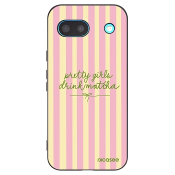 Picasee silikónový čierny obal pre Google Pixel 8a - Pretty matcha