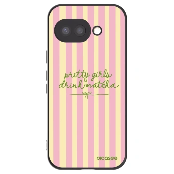 Picasee silikónový čierny obal pre Google Pixel 9a - Pretty matcha