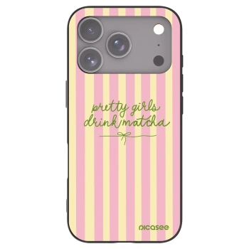 Picasee silikónový čierny obal pre Apple iPhone 17 Pro - Pretty matcha