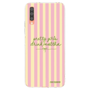 Picasee silikónový prehľadný obal pre Samsung Galaxy A70 A705F - Pretty matcha