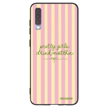 Picasee silikónový čierny obal pre Samsung Galaxy A70 A705F - Pretty matcha
