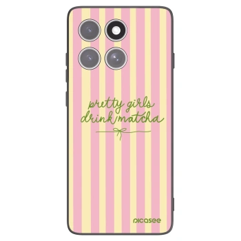 Picasee silikónový čierny obal pre Motorola Edge 60 Pro - Pretty matcha