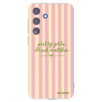 Picasee silikónový prehľadný obal pre Samsung Galaxy S25 FE 5G - Pretty matcha