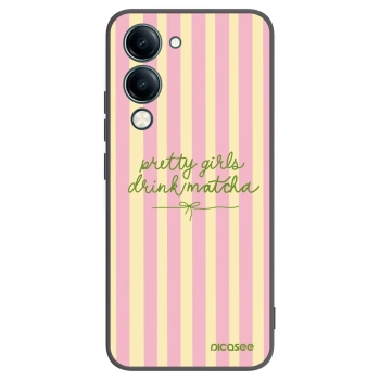 Picasee silikónový čierny obal pre Vivo Y29s 5G - Pretty matcha
