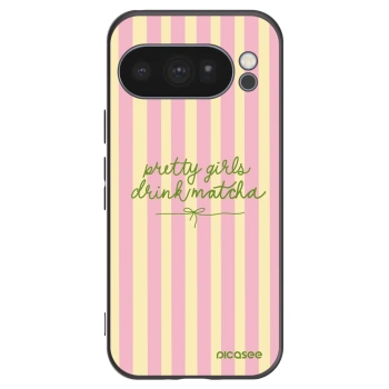 Picasee silikónový čierny obal pre Google Pixel 10 Pro - Pretty matcha