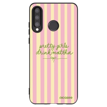 Picasee silikónový čierny obal pre Huawei P30 Lite - Pretty matcha