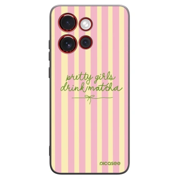 Picasee silikónový čierny obal pre Motorola Edge 60 Neo 5G - Pretty matcha