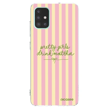 Picasee silikónový prehľadný obal pre Samsung Galaxy A51 A515F - Pretty matcha