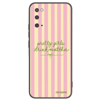 Picasee silikónový čierny obal pre Samsung Galaxy S20 G980F - Pretty matcha