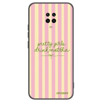 Picasee silikónový čierny obal pre Xiaomi Redmi Note 9S - Pretty matcha