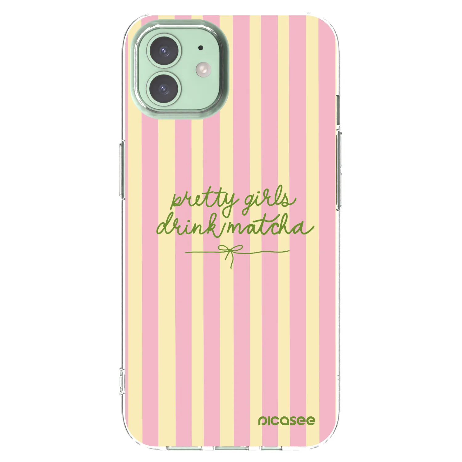 Picasee silikónový prehľadný obal pre Apple iPhone 12 Pro - Pretty matcha