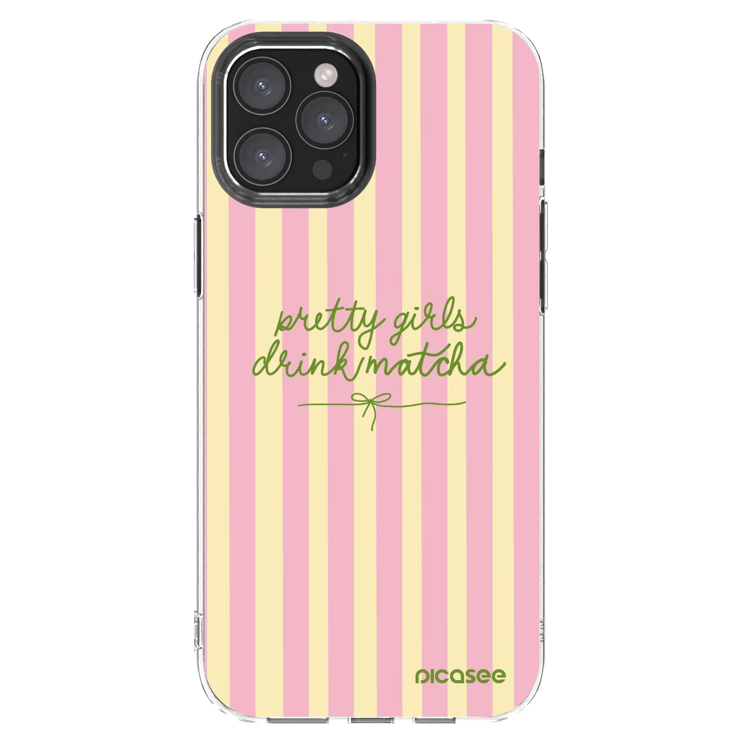 Picasee silikónový prehľadný obal pre Apple iPhone 12 Pro Max - Pretty matcha