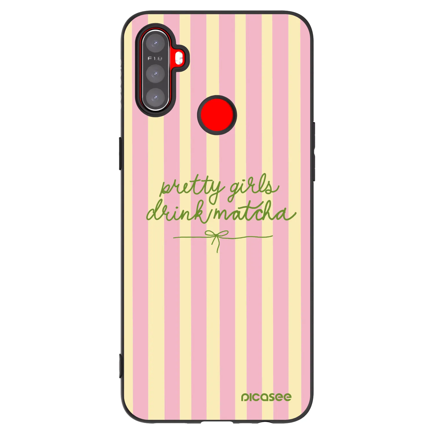 Picasee silikónový čierny obal pre Realme C3 - Pretty matcha
