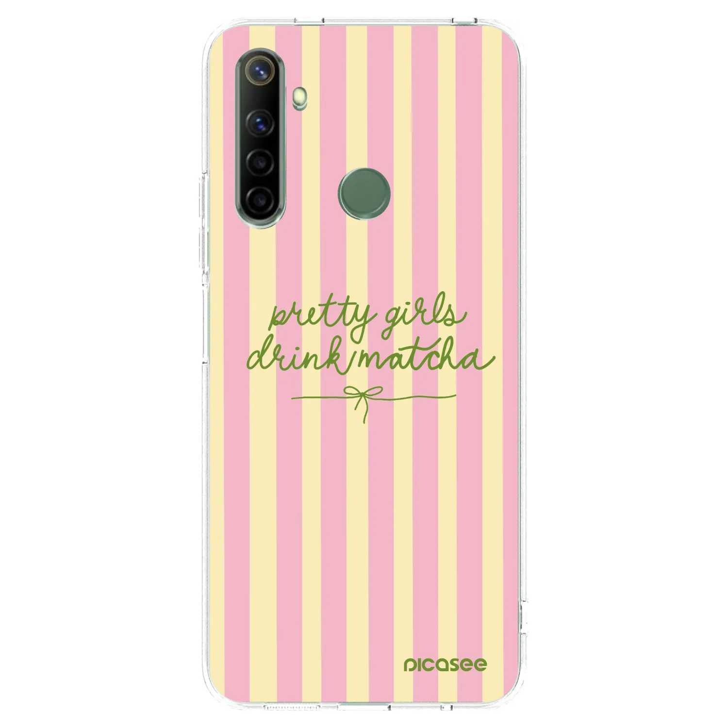 Picasee silikónový prehľadný obal pre Realme 6i - Pretty matcha