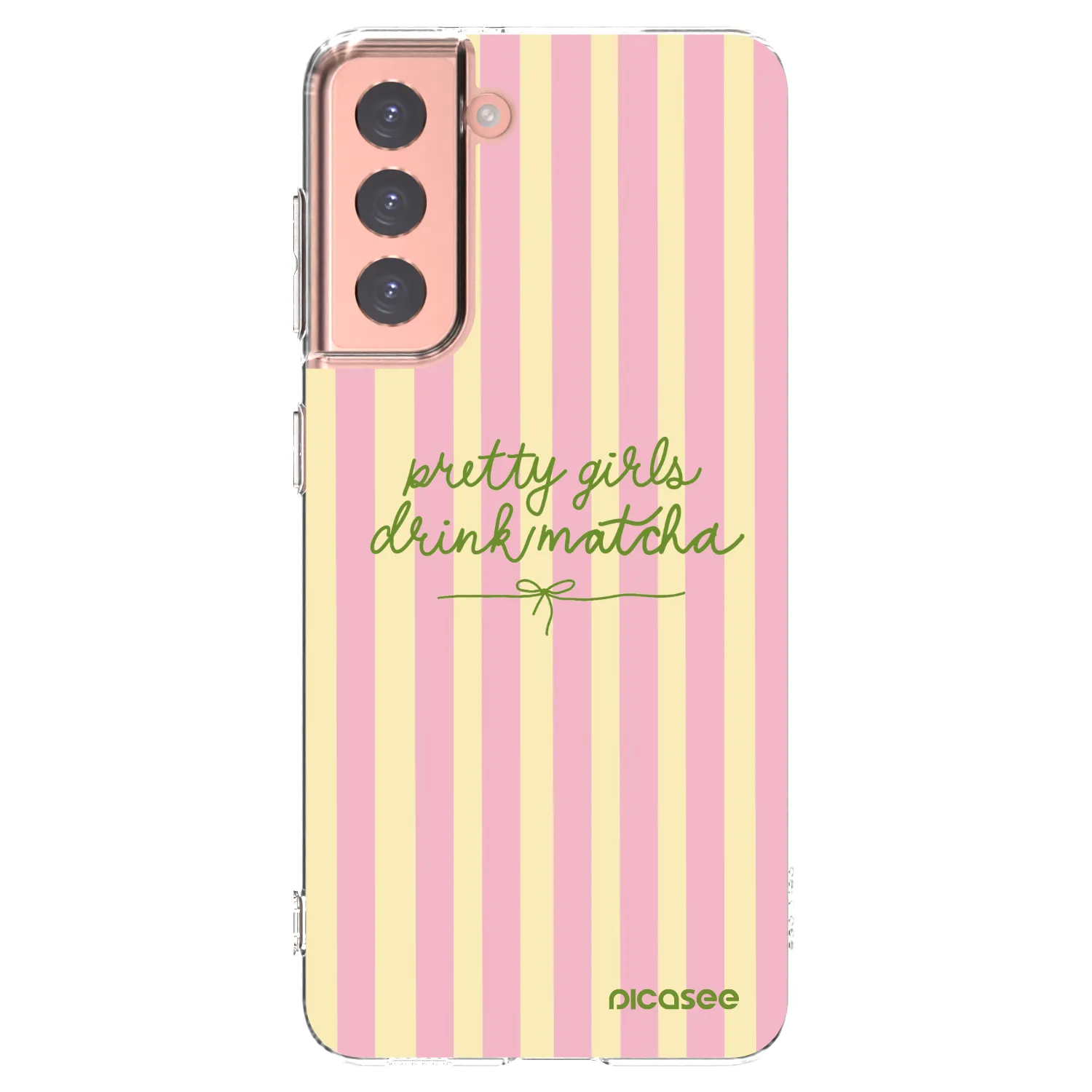 Picasee silikónový prehľadný obal pre Samsung Galaxy S21 5G G991B - Pretty matcha