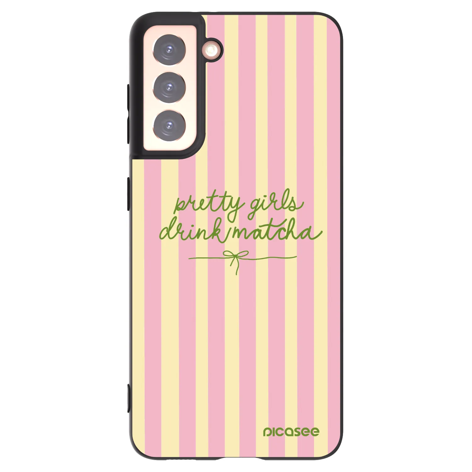 Picasee silikónový čierny obal pre Samsung Galaxy S21 5G G991B - Pretty matcha