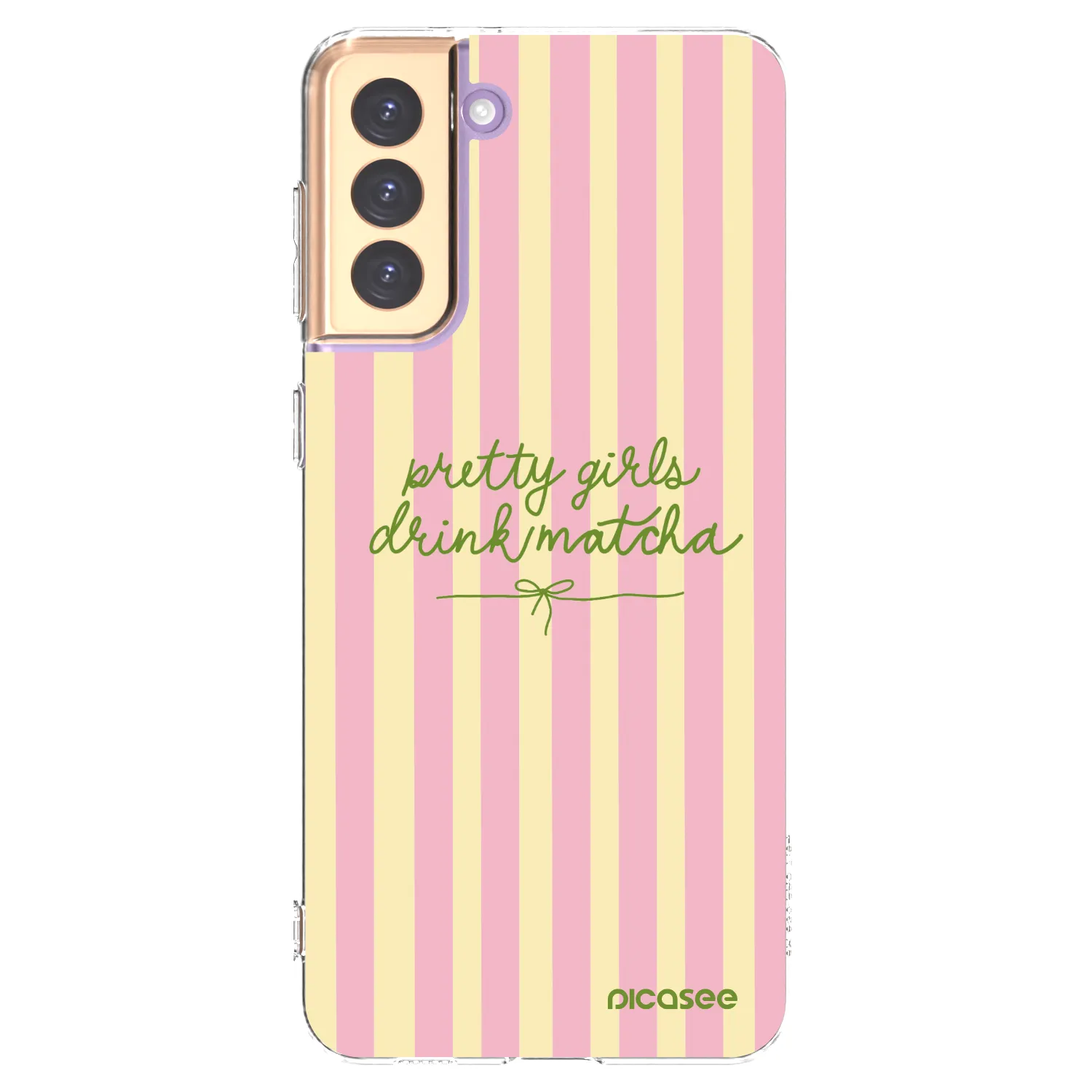 Picasee silikónový prehľadný obal pre Samsung Galaxy S21+ 5G G996F - Pretty matcha
