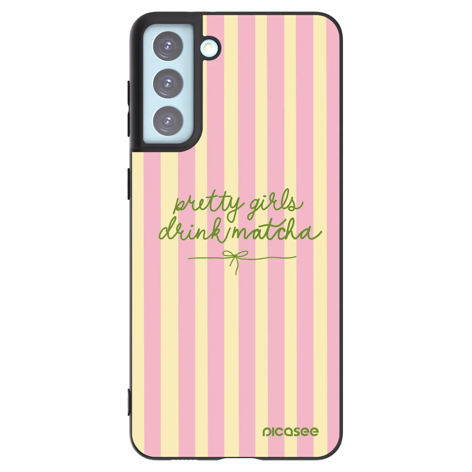 Picasee silikónový čierny obal pre Samsung Galaxy S21+ 5G G996F - Pretty matcha
