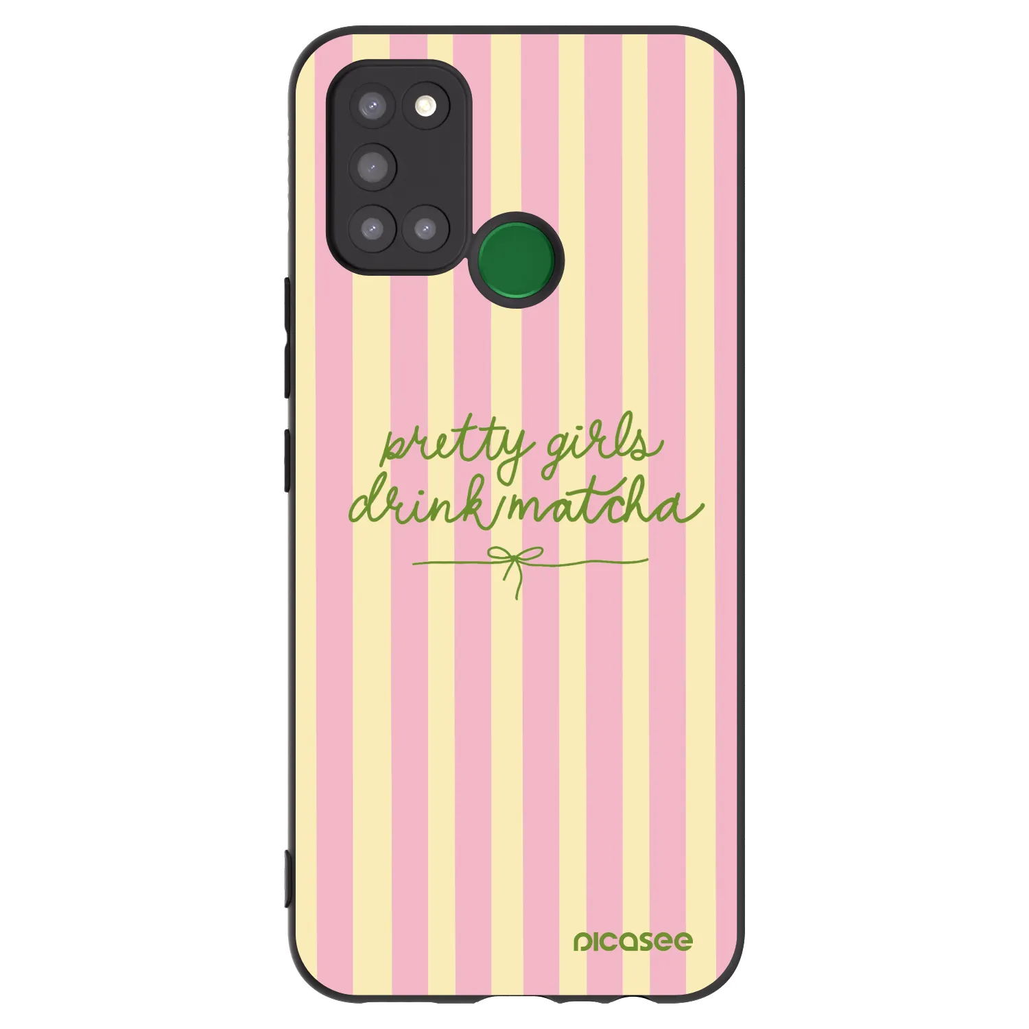 Picasee silikónový čierny obal pre Realme 7i - Pretty matcha