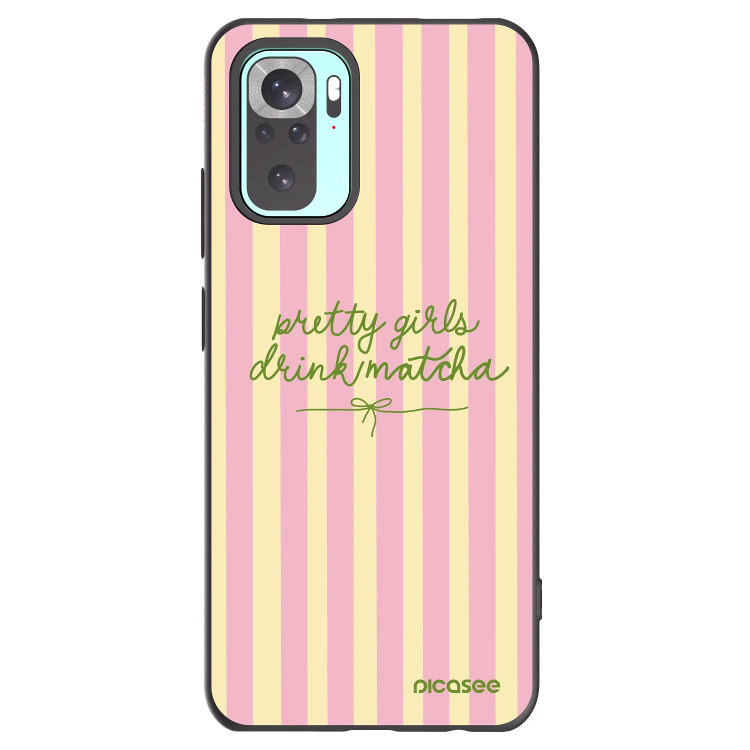 Picasee silikónový čierny obal pre Xiaomi Redmi Note 10 Pro - Pretty matcha