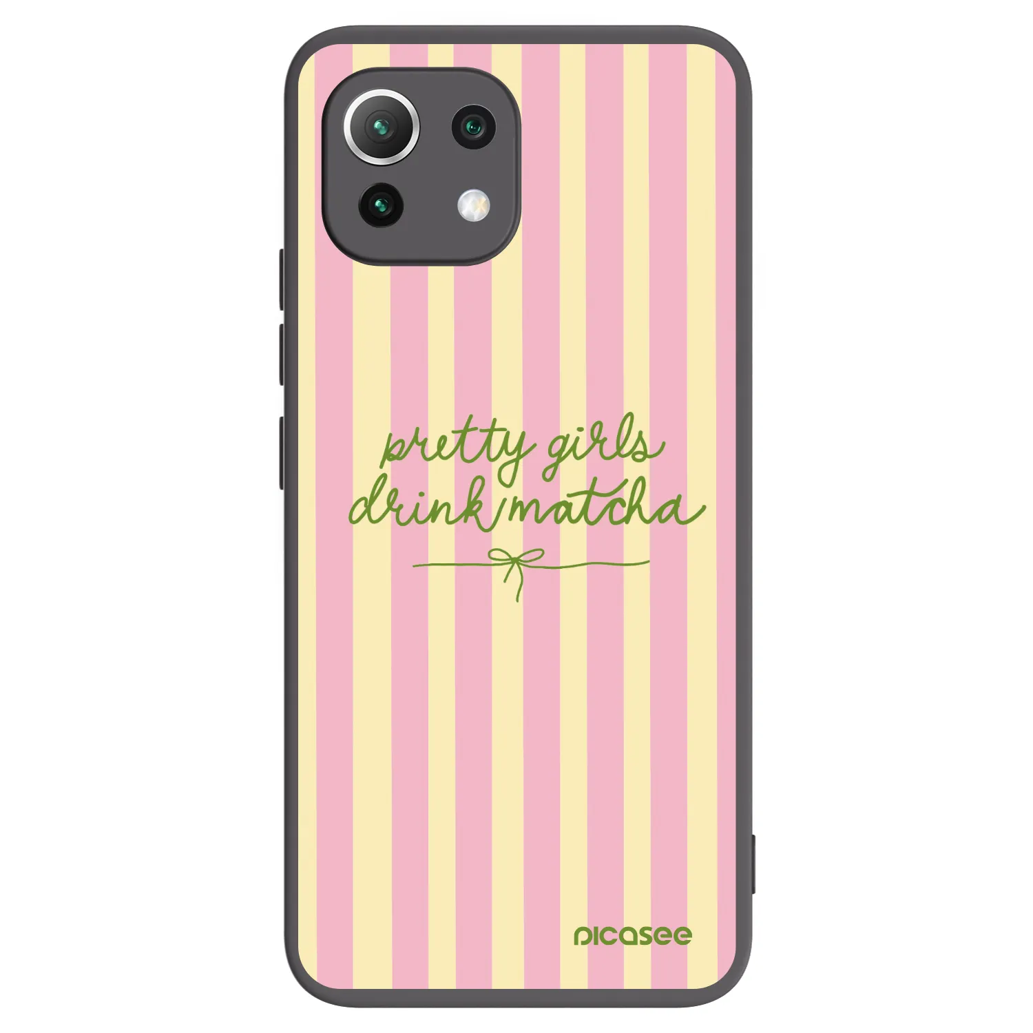 Picasee silikónový čierny obal pre Xiaomi Mi 11 Lite - Pretty matcha