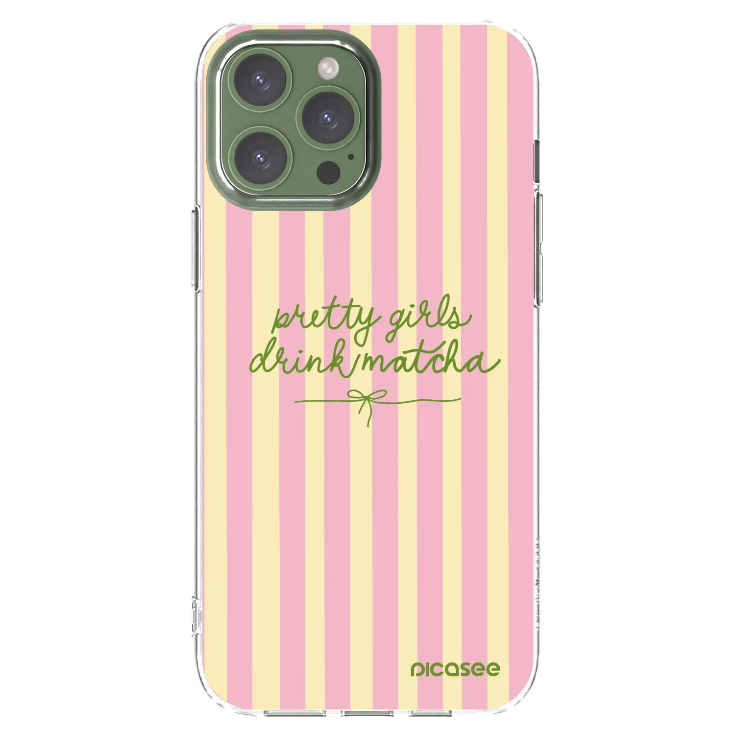 Picasee silikónový prehľadný obal pre Apple iPhone 13 Pro Max - Pretty matcha