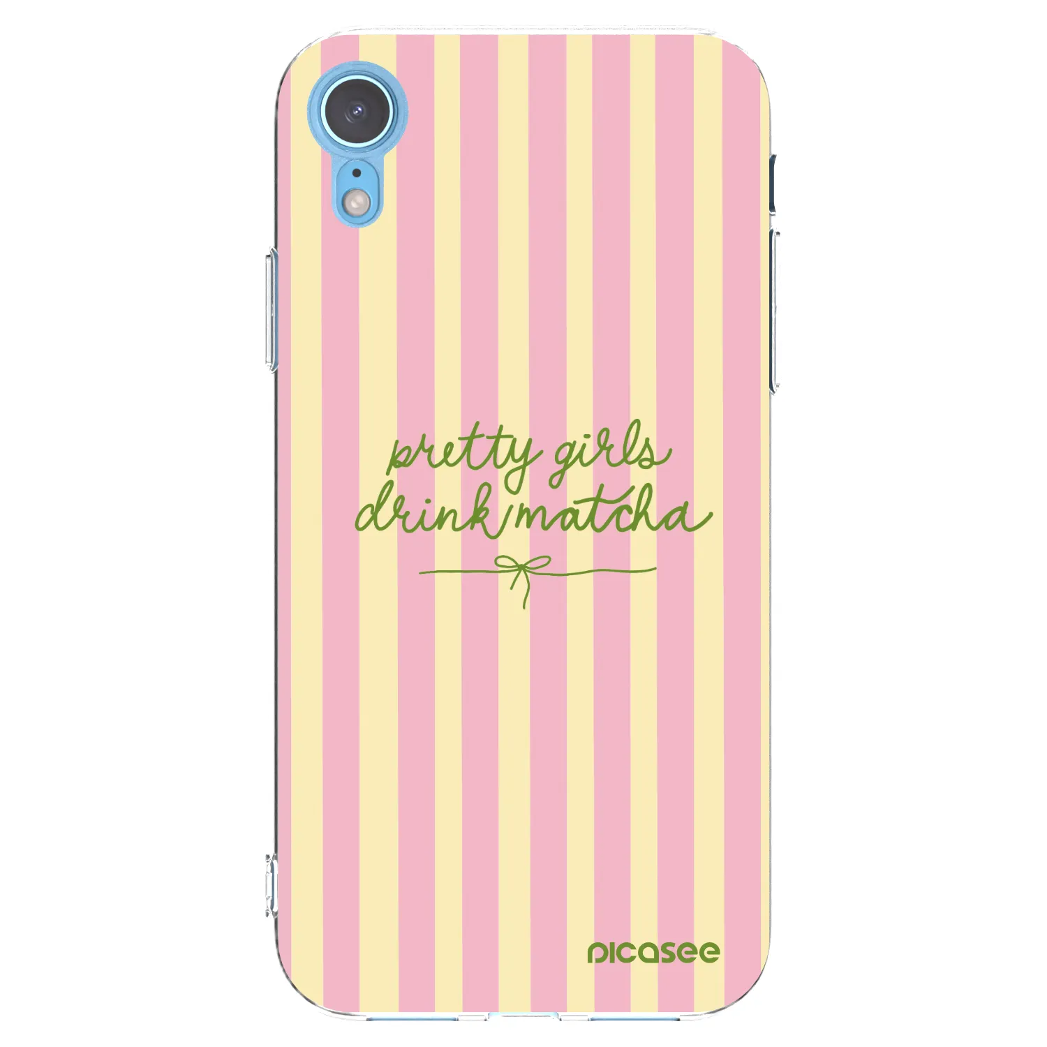 Picasee silikónový prehľadný obal pre Apple iPhone XR - Pretty matcha
