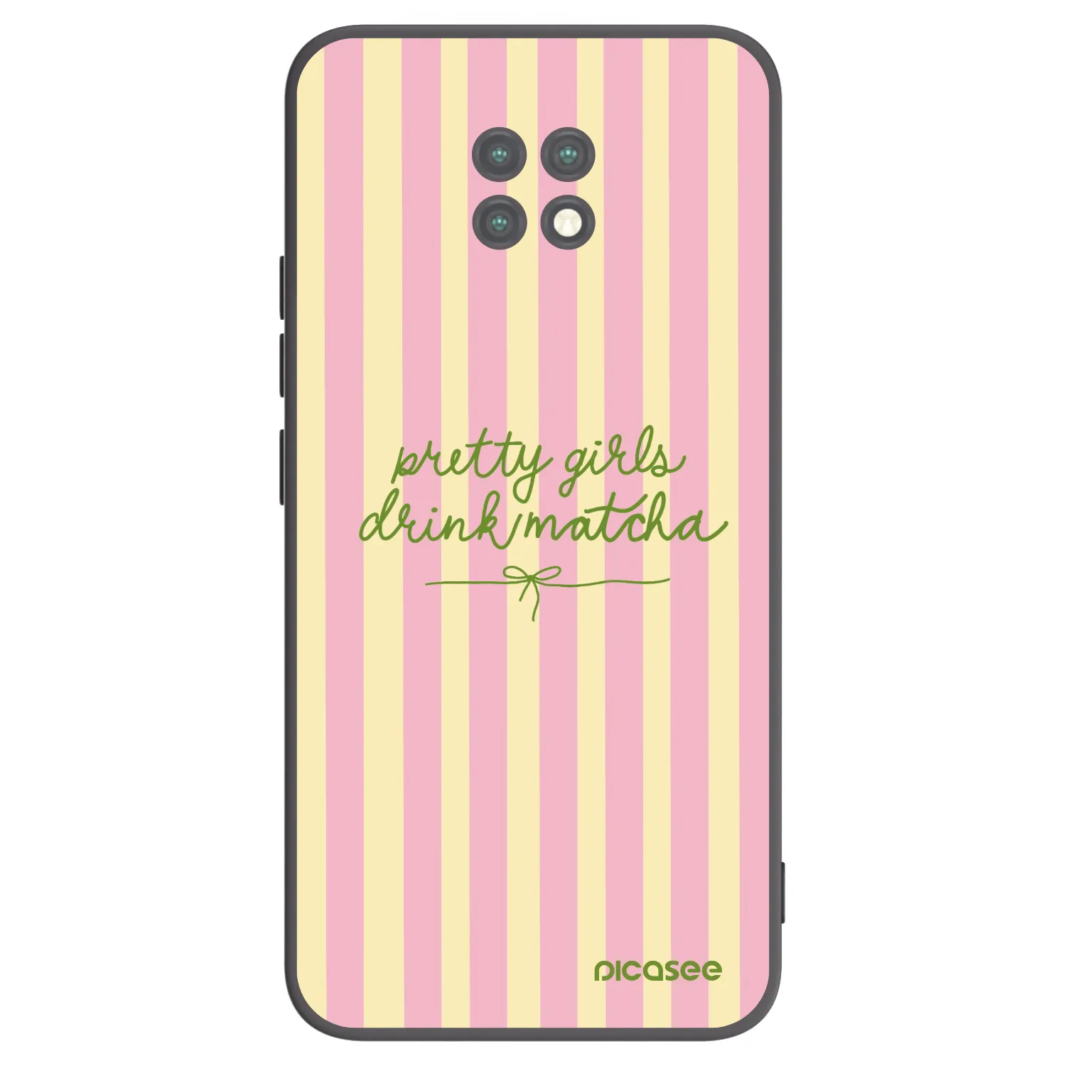 Picasee silikónový čierny obal pre Xiaomi Redmi Note 9T - Pretty matcha