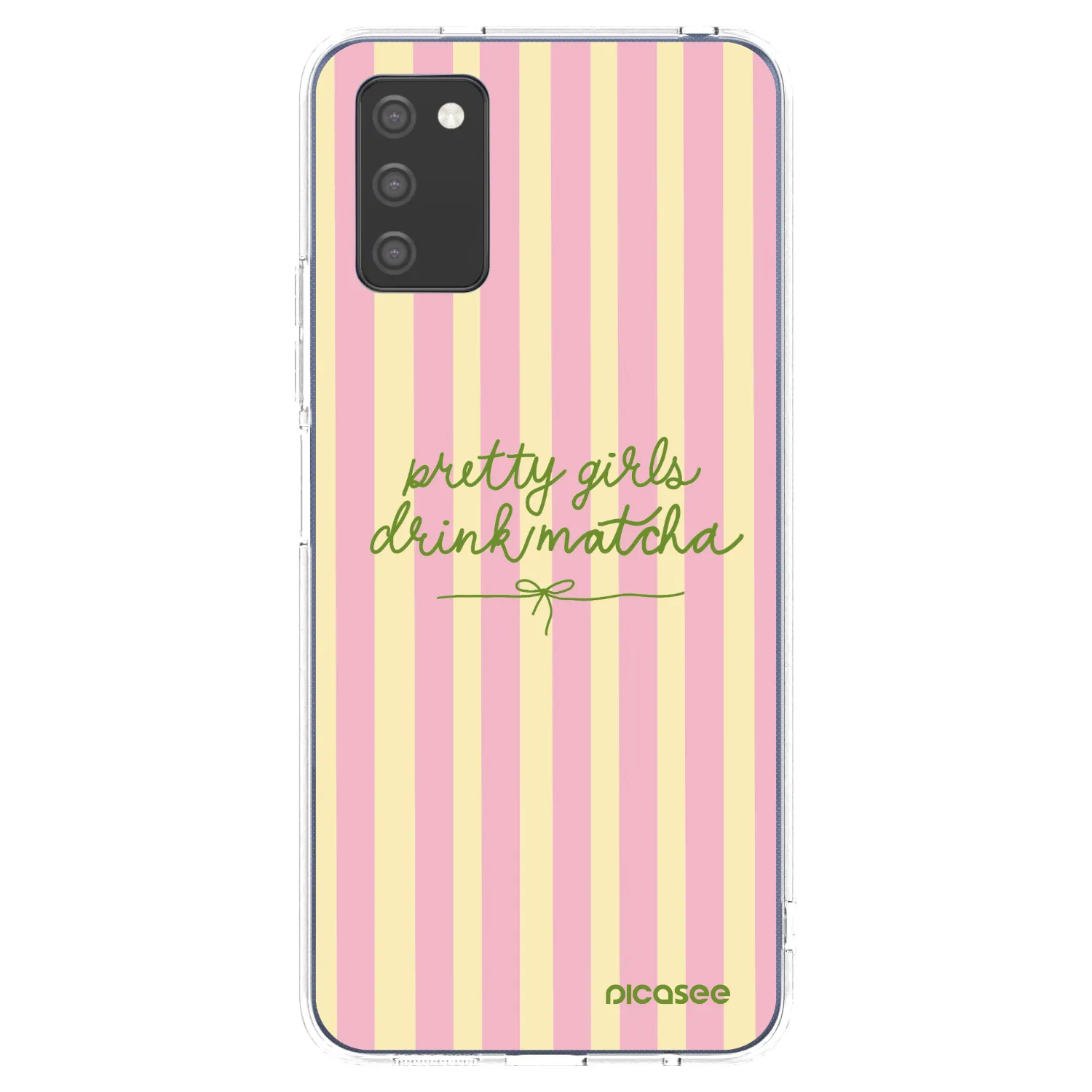Picasee silikónový prehľadný obal pre Samsung Galaxy A03s A037G - Pretty matcha