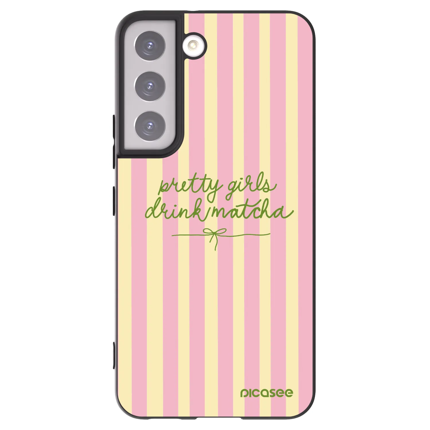 Picasee silikónový čierny obal pre Samsung Galaxy S22 5G - Pretty matcha