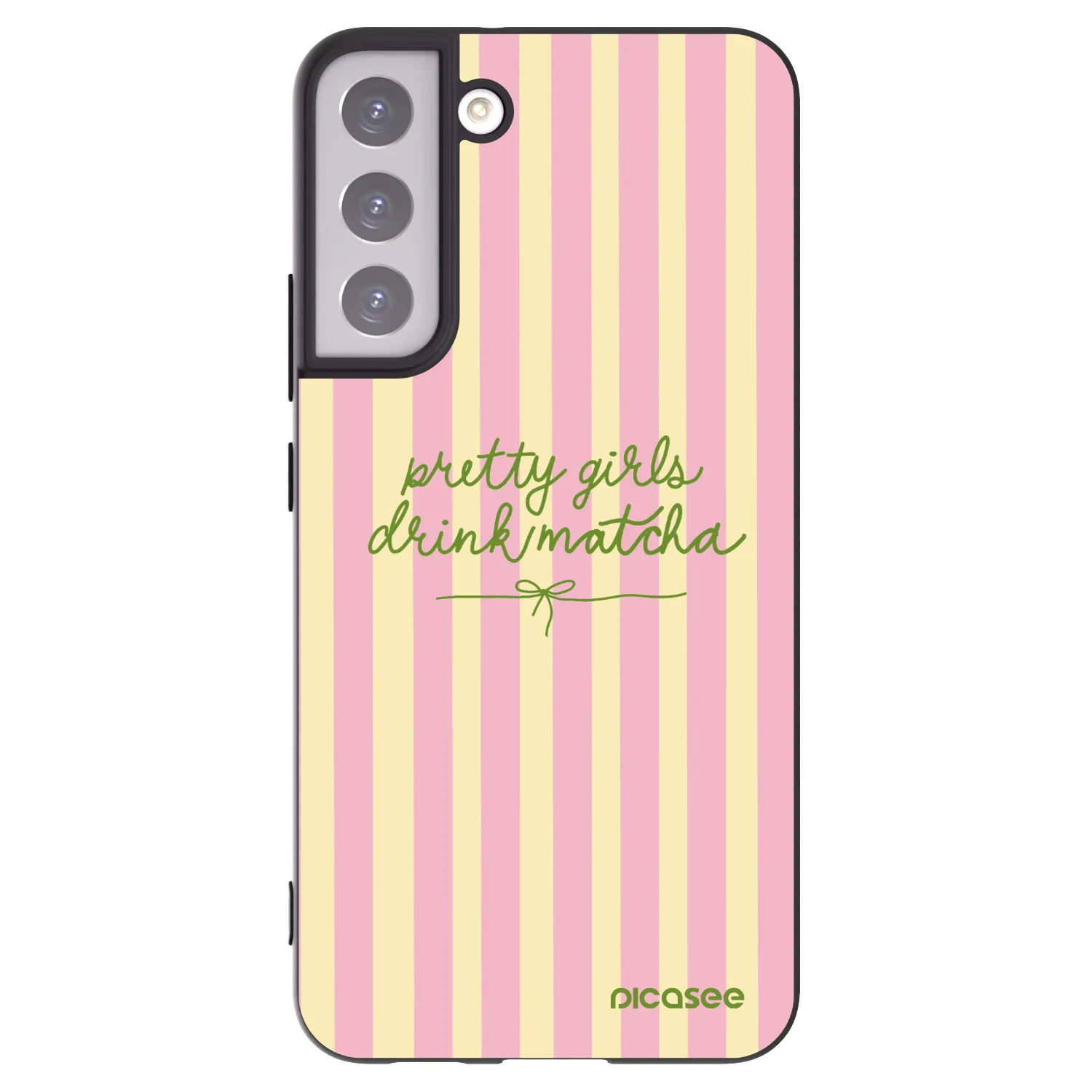 Picasee silikónový čierny obal pre Samsung Galaxy S22+ 5G - Pretty matcha