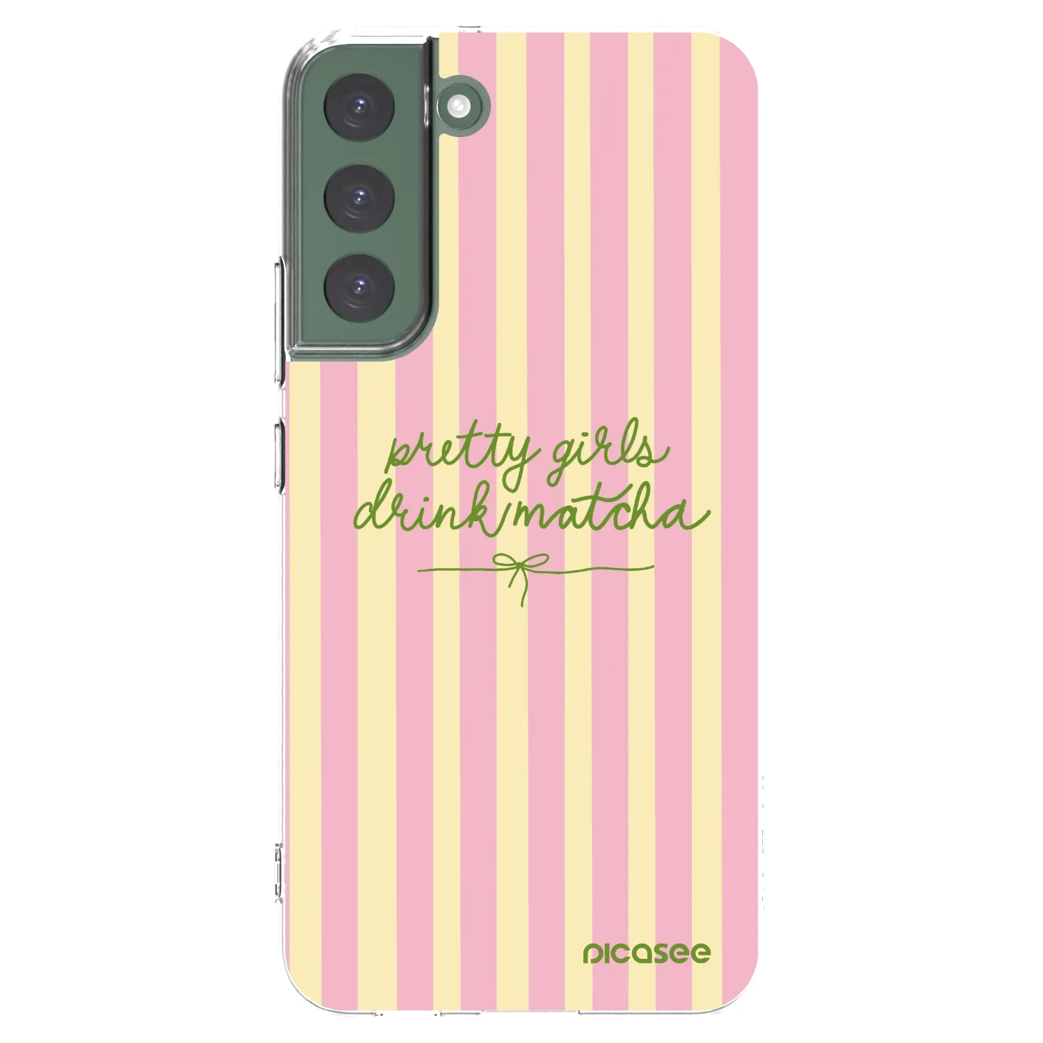 Picasee silikónový prehľadný obal pre Samsung Galaxy S22+ 5G - Pretty matcha