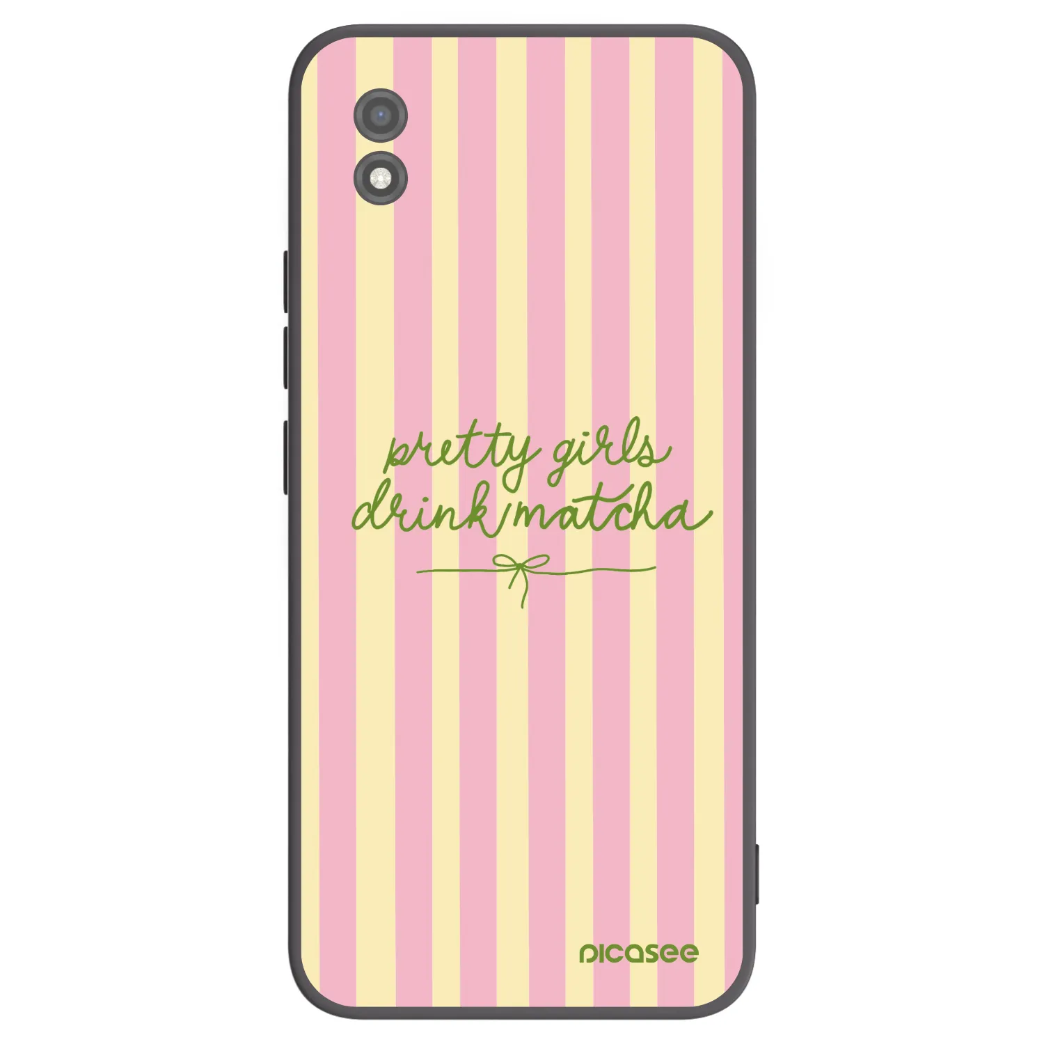 Picasee silikónový čierny obal pre Realme C11 (2021) - Pretty matcha