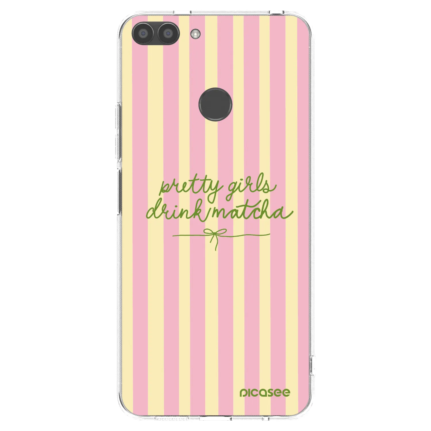 Picasee silikónový prehľadný obal pre Huawei P Smart - Pretty matcha