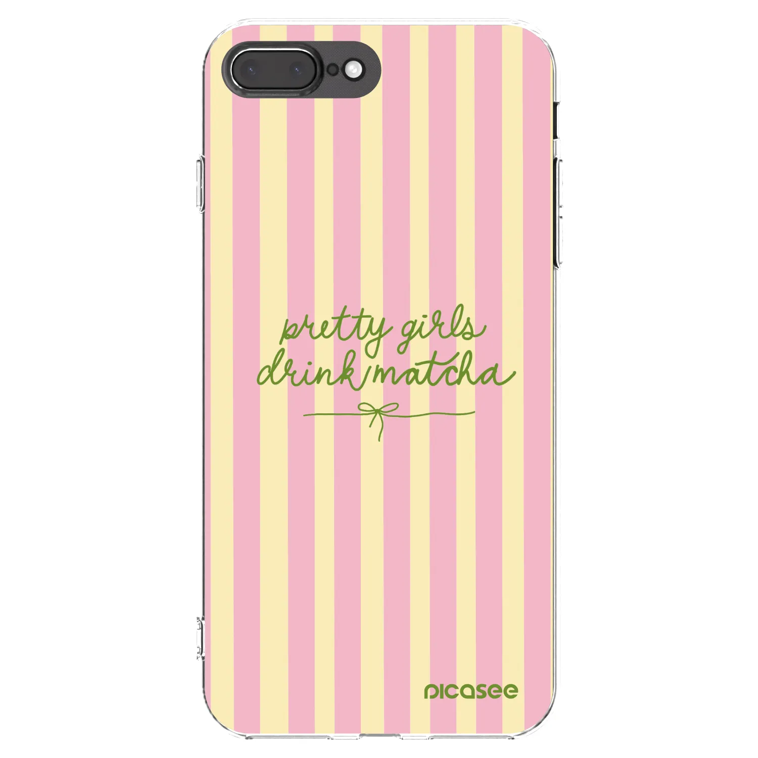 Picasee silikónový prehľadný obal pre Apple iPhone 8 Plus - Pretty matcha