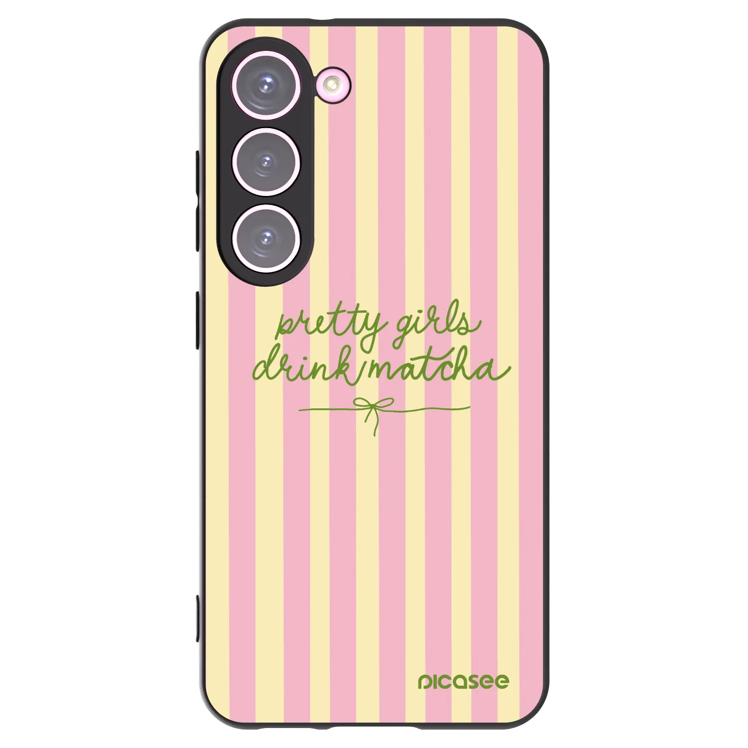 Picasee silikónový čierny obal pre Samsung Galaxy S23 5G - Pretty matcha