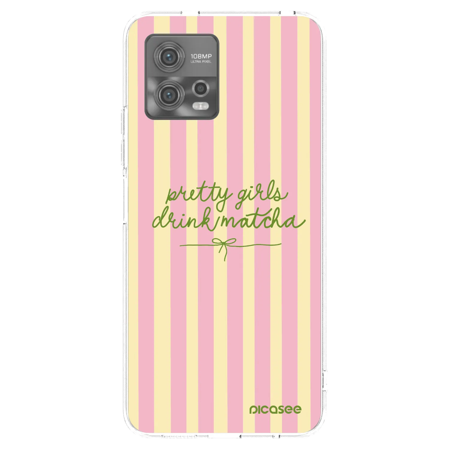 Picasee silikónový prehľadný obal pre Motorola Moto G72 - Pretty matcha