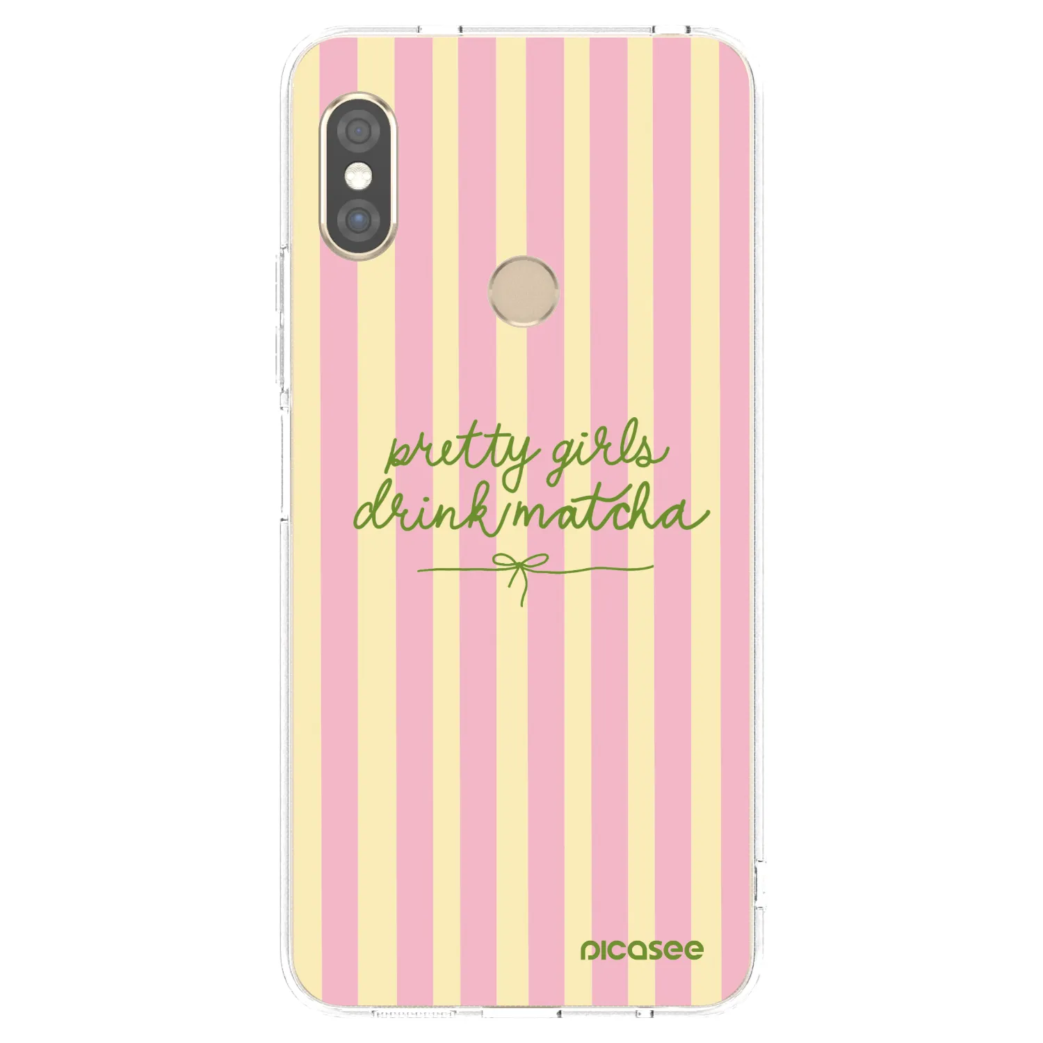 Picasee silikónový prehľadný obal pre Xiaomi Redmi Note 5 Global - Pretty matcha