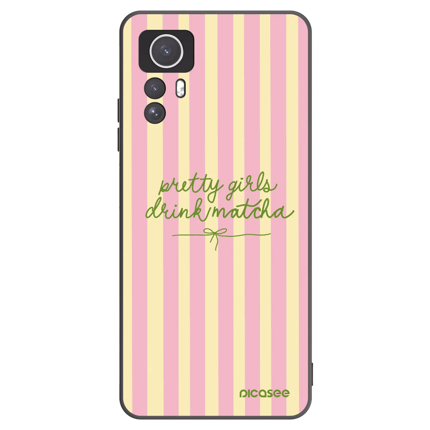 Picasee silikónový čierny obal pre Xiaomi Redmi Note 12S - Pretty matcha