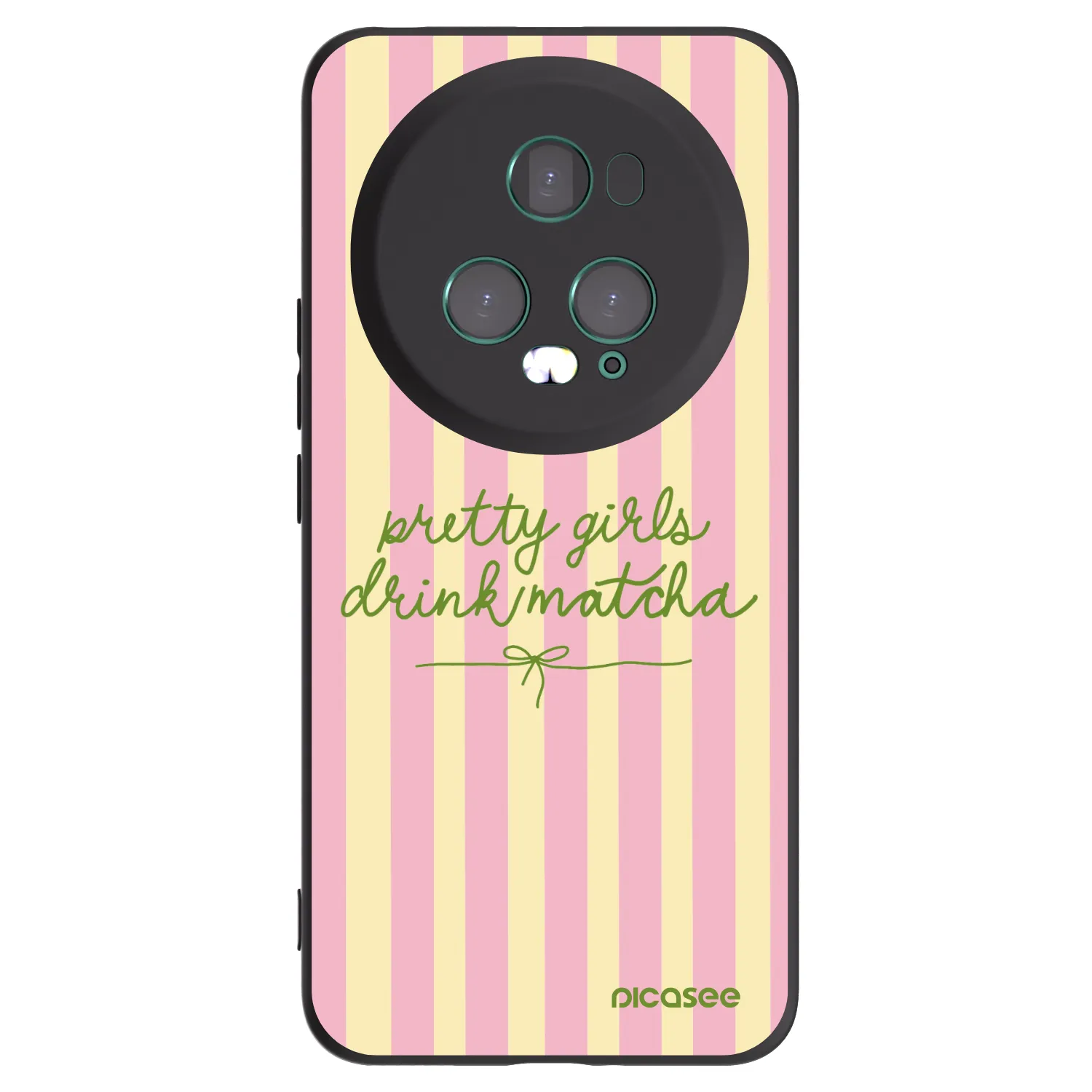 Picasee silikónový čierny obal pre Honor Magic5 Pro - Pretty matcha