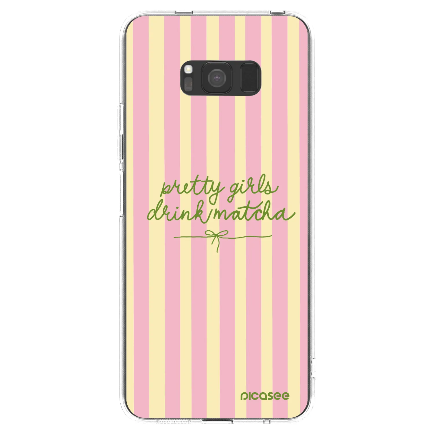 Picasee silikónový prehľadný obal pre Samsung Galaxy S8 G950F - Pretty matcha