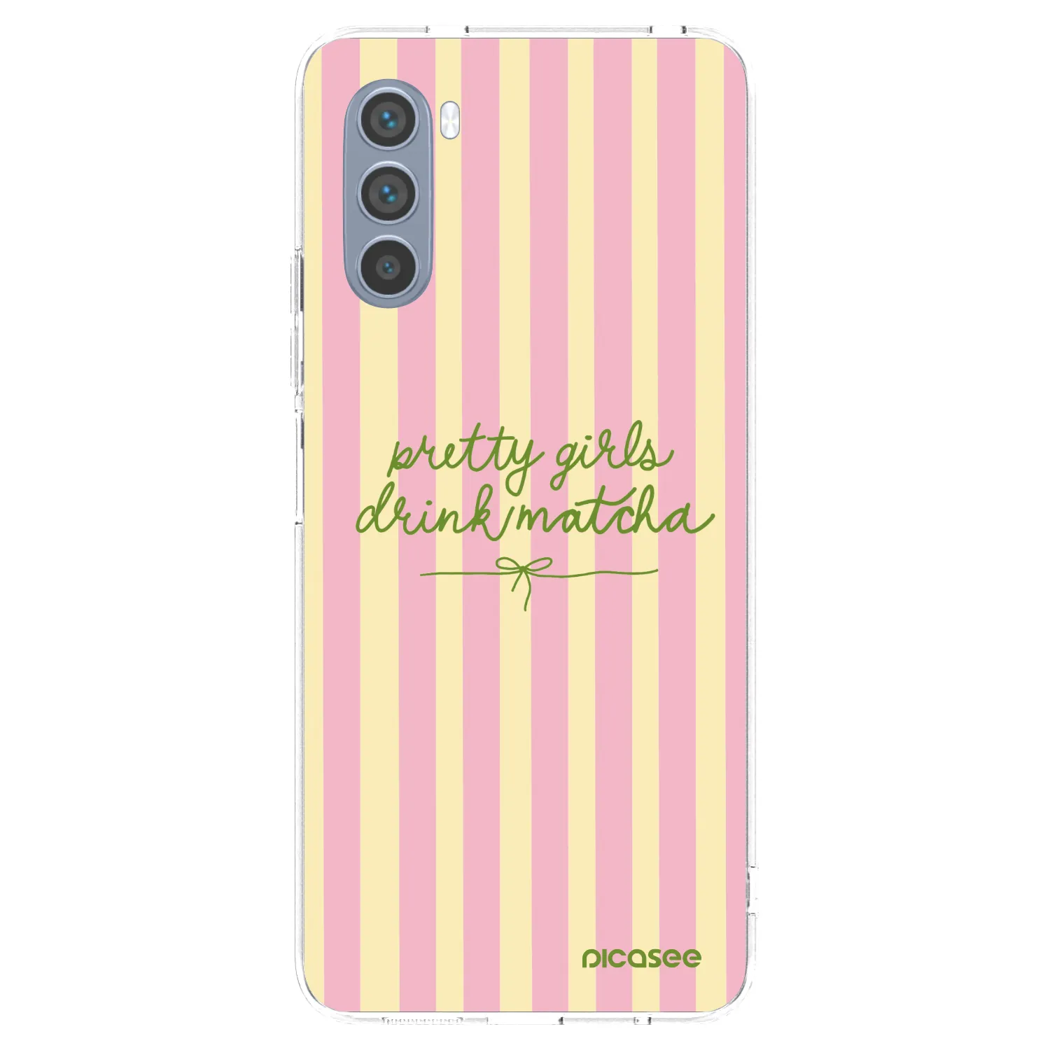 Picasee silikónový prehľadný obal pre Motorola Moto G62 - Pretty matcha