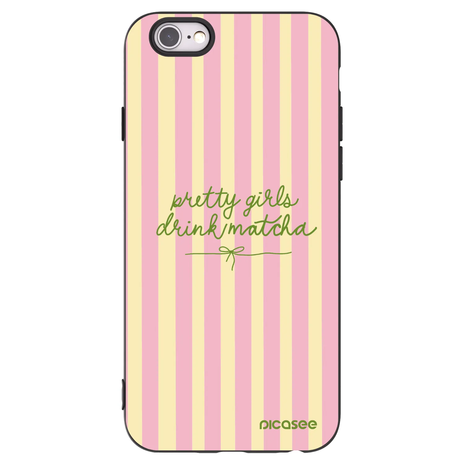 Picasee silikónový čierny obal pre Apple iPhone 6/6S - Pretty matcha